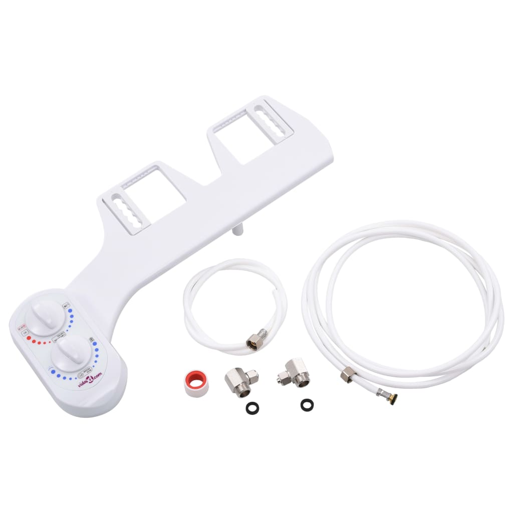 Vidaxl Bidet connection for toilet seat hot cold water single mouthpiece