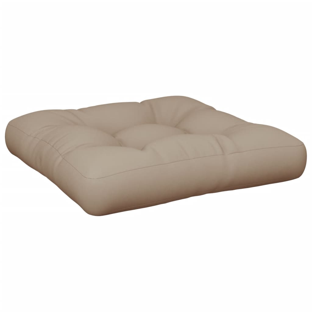 Vidaxl pallpute 60x61.5x10 cm stoff taupe