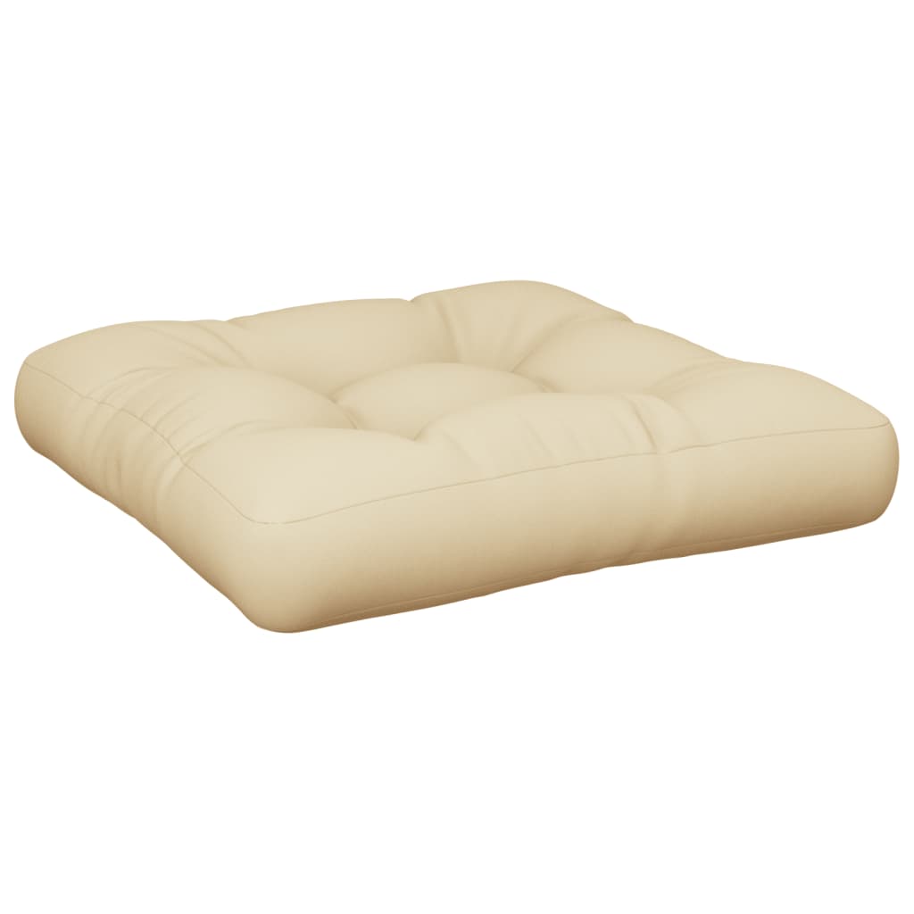 Vidaxl pallpute 60x61.5x10 cm stoff beige