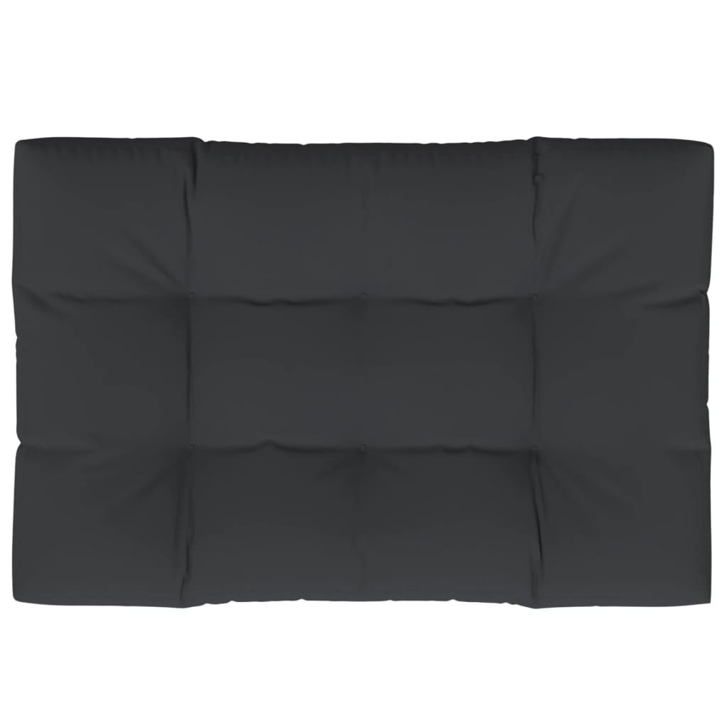 Vidaxl Pallet Cuscino 120x80x12 cm tessuto nero