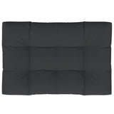 Vidaxl Pallet Cuscino 120x80x12 cm tessuto nero