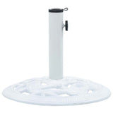 Vidaxl Parasol Foot 9 kg 40 cm en fonte blanche