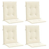 Vidaxl Gaart Chirom Këssen niddereg zréck 4 PC 100x50x3 cm Oxford Stratak anthracit