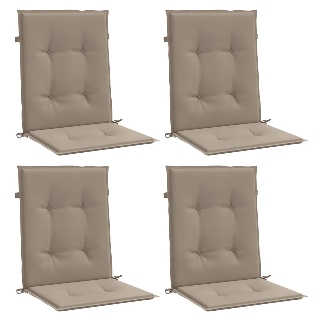 Vidaxl Gaart Chirhonen niddereg zréck 4 PC 100x50x3 cm Oxford Stoff Taupe