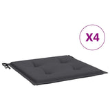 Vidaxl Garden Stol Puder 4 PCS 40x40x3 cm Oxford Stof Anthracite -farvet