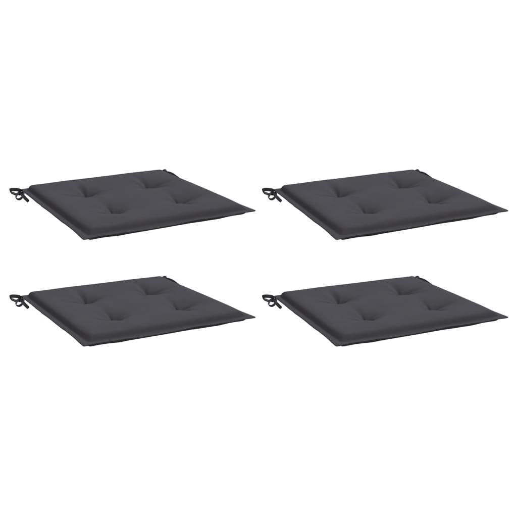 Vidaxl Garden stol blazine 4 PCS 40x40x3 cm Oxford tkanina antracit -Racite