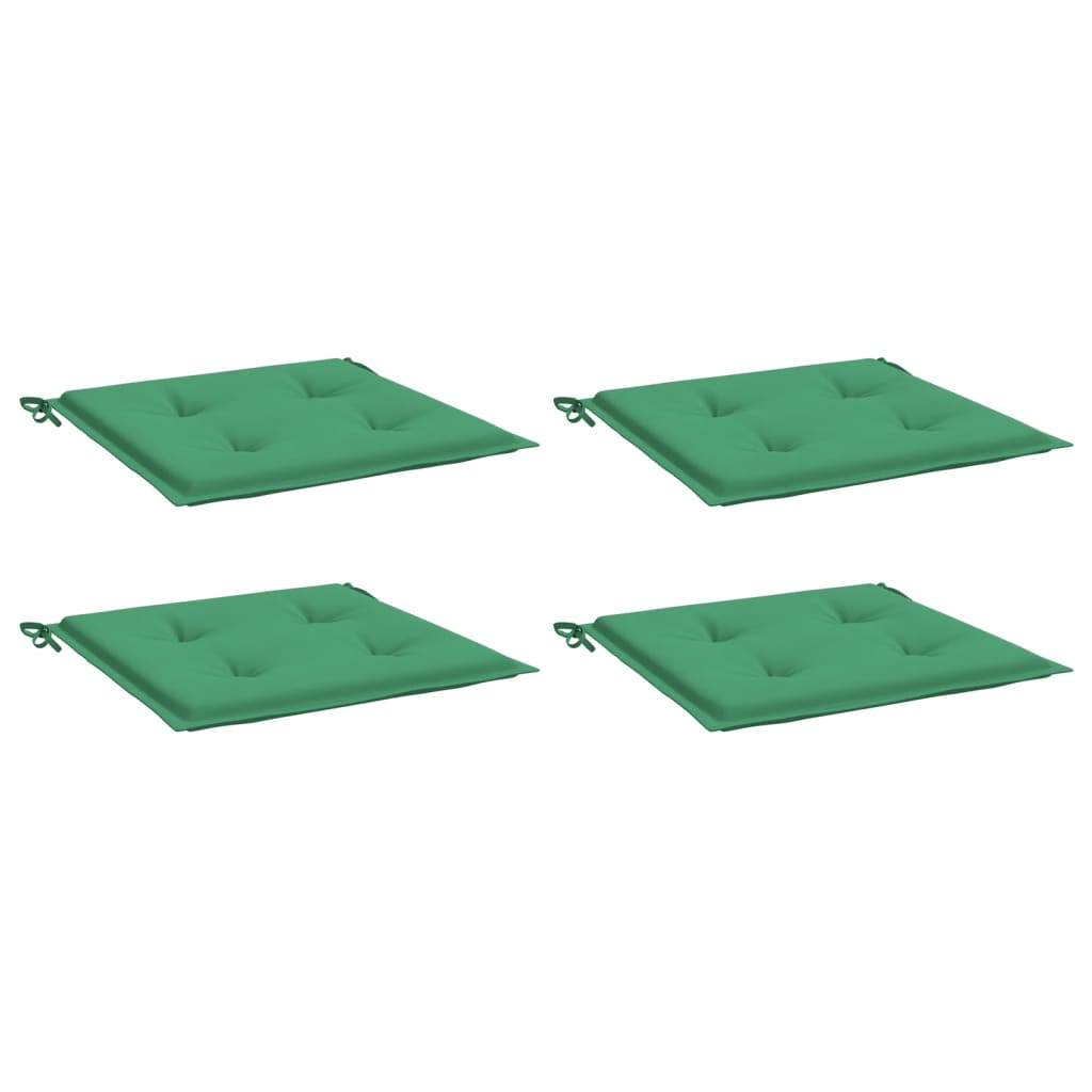 Cuscini da sedia da giardino Vidaxl 4 ST 40x40x3 cm tessuto oxford verde