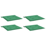 Vidaxl Gartenstuhl Kissen 4 ST 40x40x3 cm Oxford Stoff grün