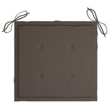 VidaXL Tuinstoelkussens 4 st 40x40x3 cm oxford stof taupe