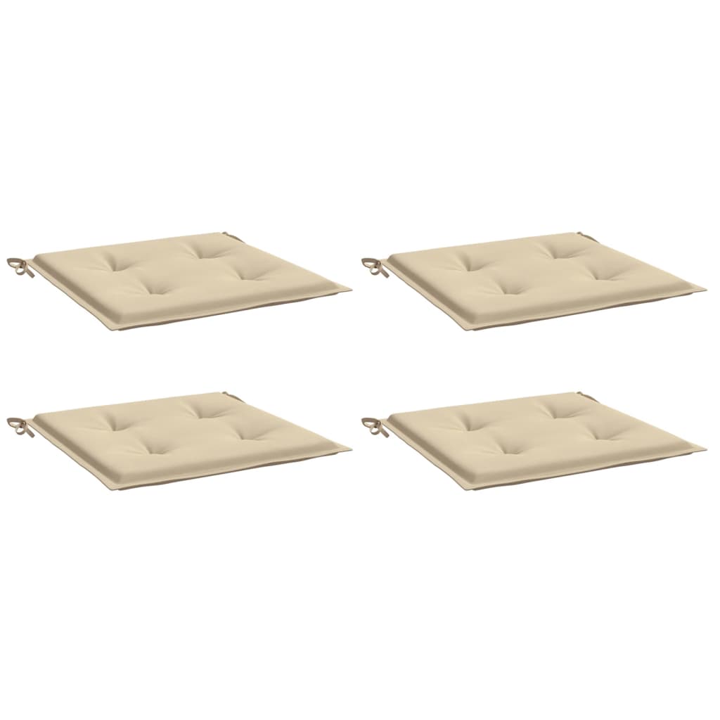 Vidaxl Garden Frea Poduszki 4 szt. 40x40x3 CM Oxford Tabil Beige