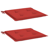 Coussins de chaise de jardin vidaxl 2 ST 50x50x3 cm Red