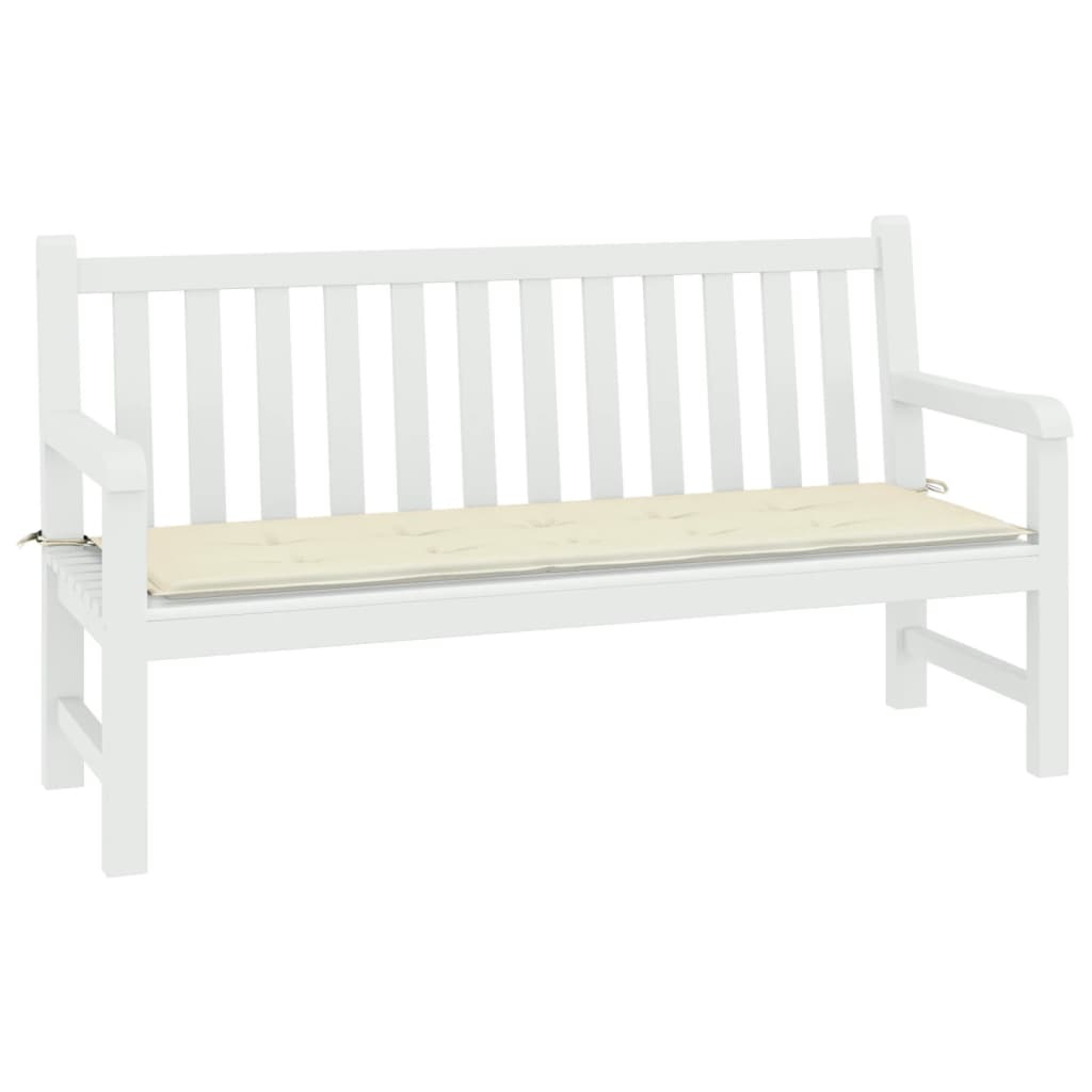 VidaXL Garden bench cushion 200x50x3 cm Oxford fabric crème -colored