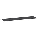 Vidaxl Gartenbank Kissen 200x50x3 cm Oxford Stoff schwarz