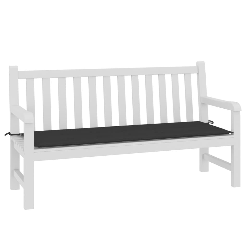 Vidaxl Garden Bench Poduszka 150x50x3 Cm Oxford Tkanina Czarna