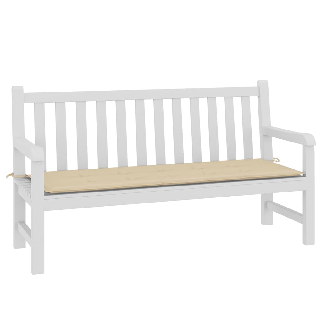 Vidaxl Garden Bench polštář 150x50x3 cm oxford tkanina béžová