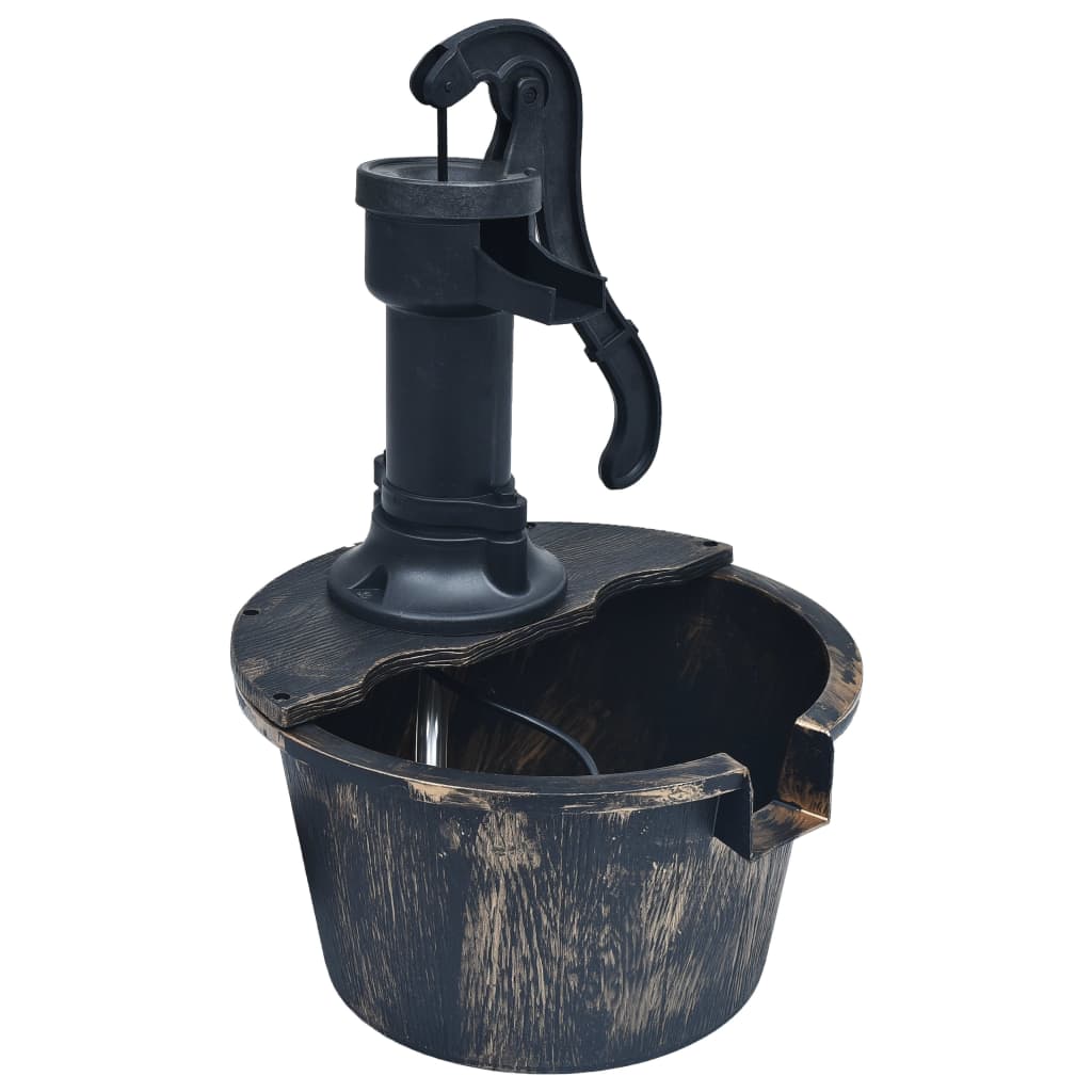 Vidaxl Garden Fountain Barrel med pumpe