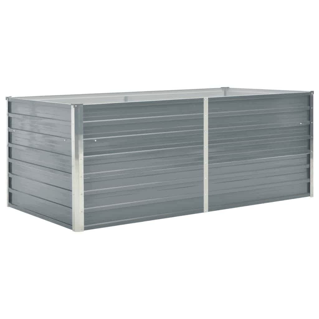 De Vidaxl Planter huet 160x80345 cm galvaniséiert Stol Grey