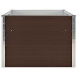 Vidaxl fioriera raccolta 160x80x45 cm marrone galvanizzato in acciaio