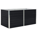 Vidaxl Planter raised 160x80x45 cm Galvanized steel anthracite