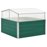 Vidaxl Tuinkas 100x100x77 cm Green d'acciaio zincato