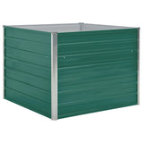 Vidaxl Planter Insertar 100x100x77 cm de acero galvanizado verde