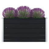 VidaXL Planter Insented 100x100x45cm Galvanized Steel Anthracite