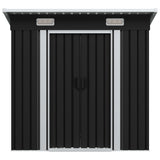 Vidaxl jardin hangar en acier anthracite