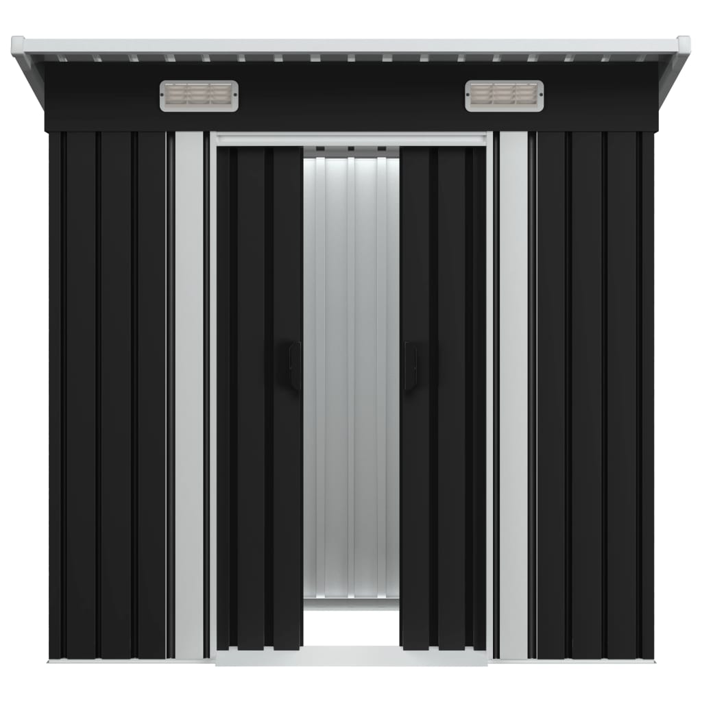 Vidaxl jardin hangar en acier anthracite