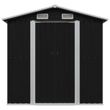 Vidaxl Garden Shed 204x132x186 cm de acero antracita