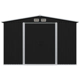 Vidaxl Garden Shed 257x205x178 cm Stahl Anthrazit