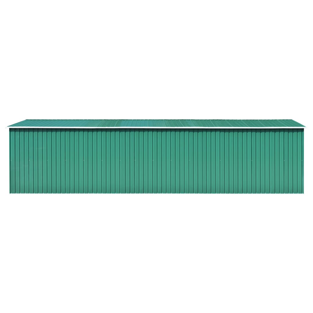 Vidaxl Garden shed 257x779x181 cm Galvanized steel green