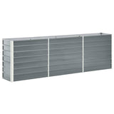 VidaXL Planter Insert 240x40x77 cm Galvanized Steel Gray