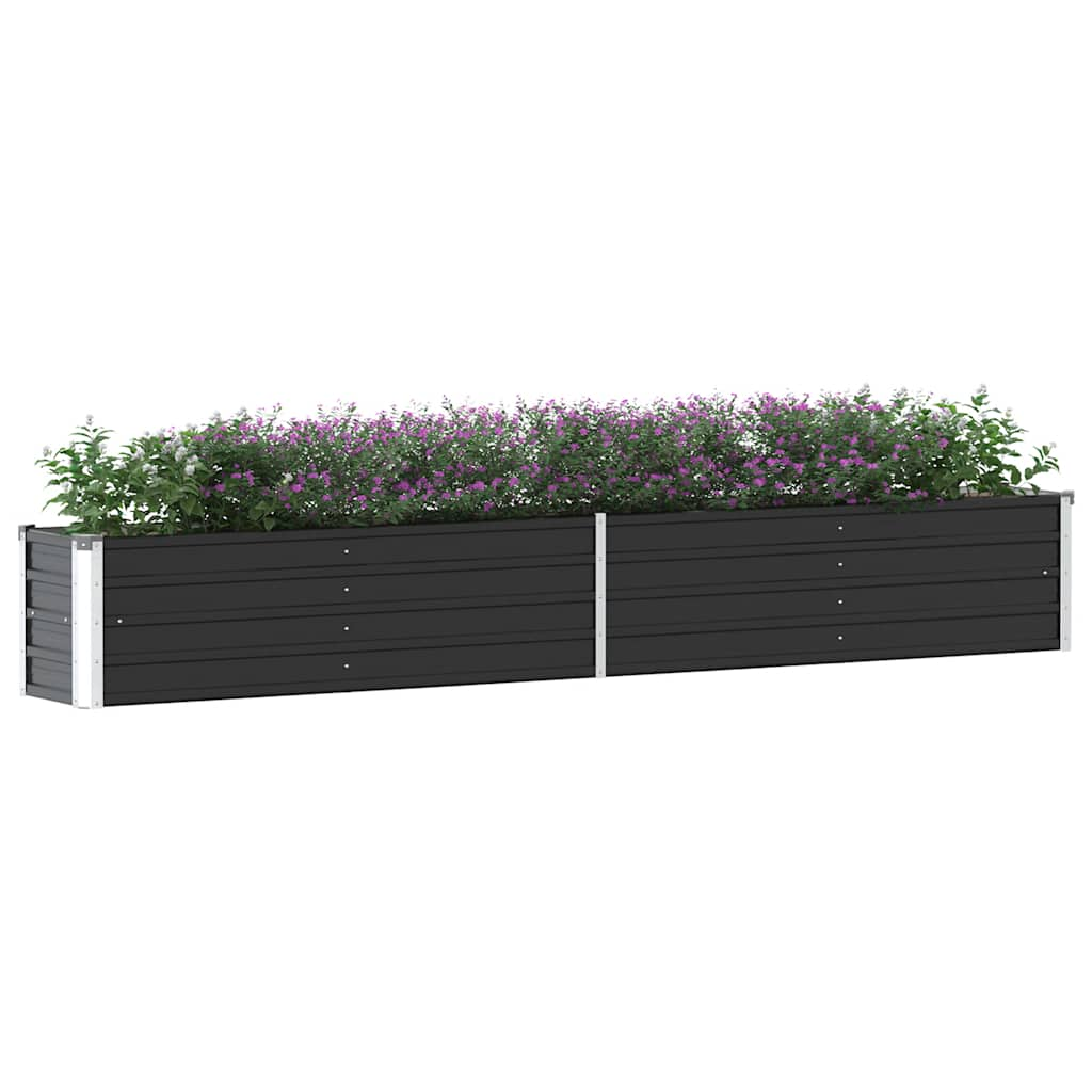 Planteur vidaxl inséré 320x40x45 cm anthracite en acier galvanisé