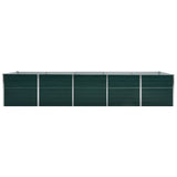 Plantador Vidaxl insertado 400x80x45 cm de acero galvanizado verde