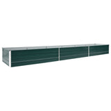 Vidaxl Planter Insertar 480x80x45 cm de acero galvanizado verde