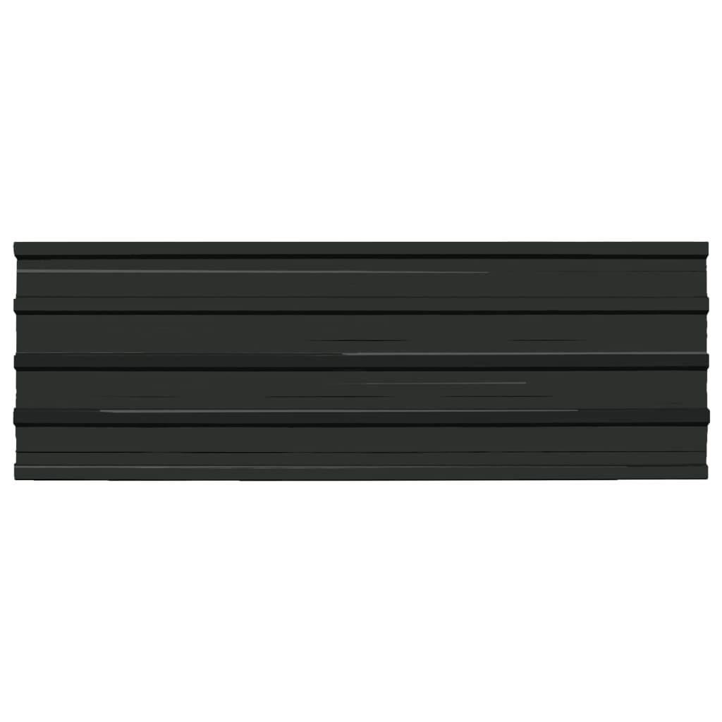 Vidaxl 12 st roof panels galvanized steel anthracite -colored