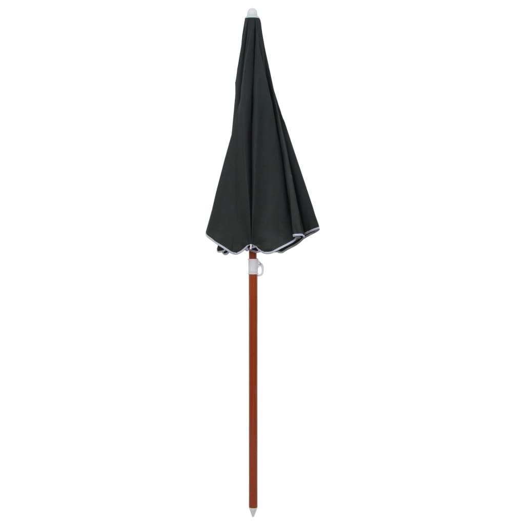 Parasol Vidaxl con polo de acero 180 cm de antracita