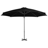 VidaXL Zweefparasol met aluminium paal 300 cm zwart