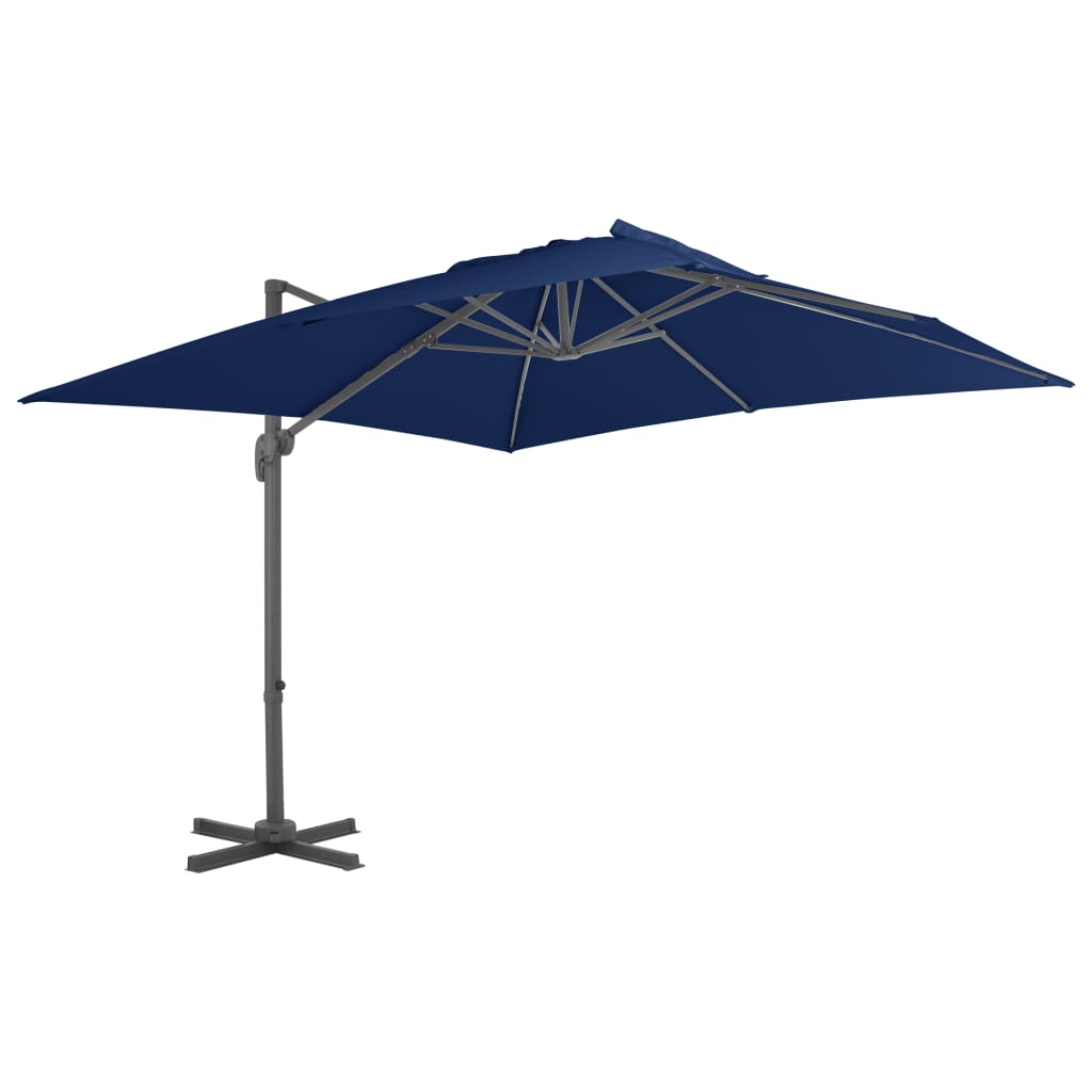 Vidaxl pływający parasol z aluminiowym biegunem 3x3 m Azure Blue