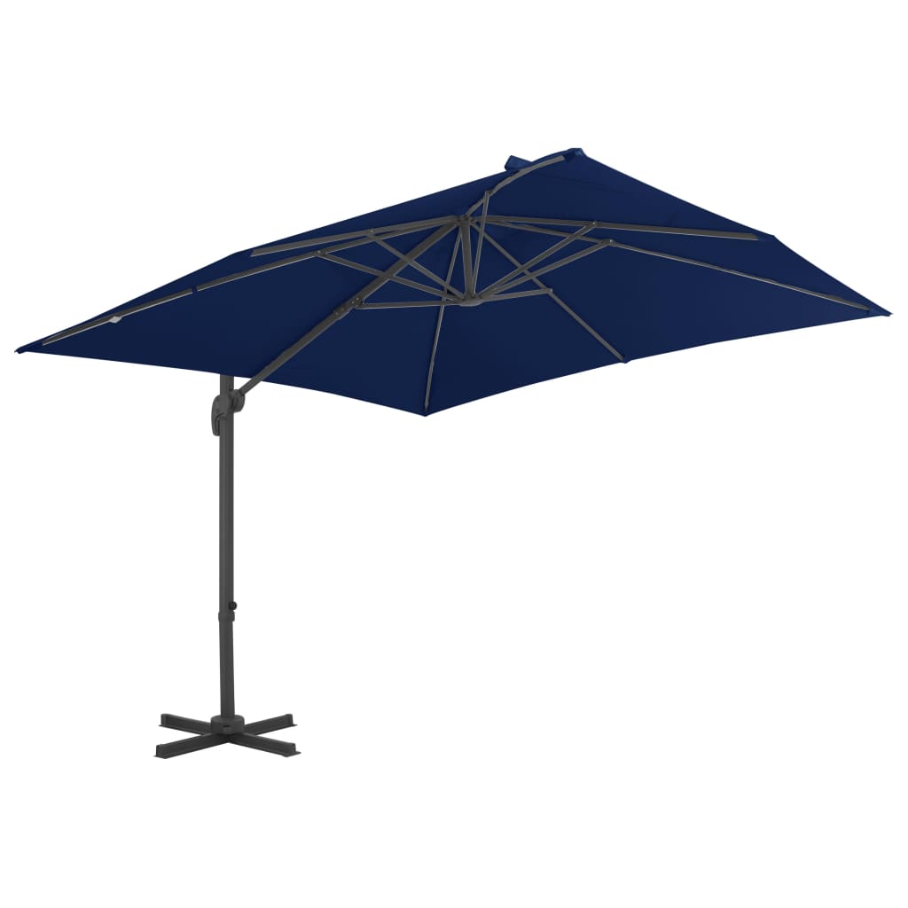 Vidaxl pływający parasol z aluminiowym biegunem 3x3 m Azure Blue