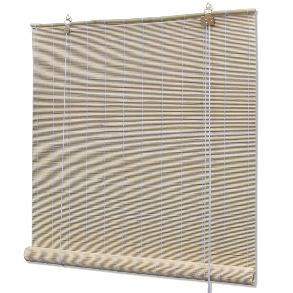 Vidaxl Roller Blinds 4 PCS 120x160 cm Bamboo Natural