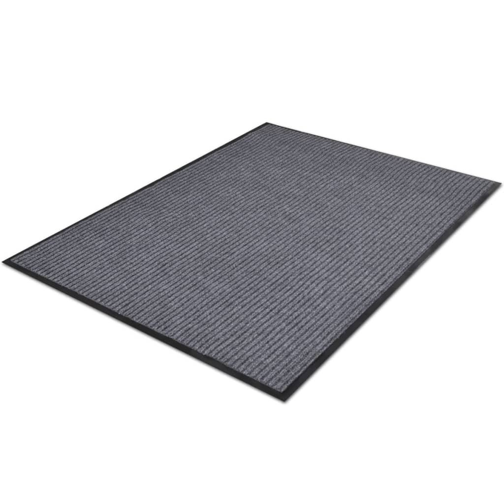 Vidaxl Doormats 2 PCS 90x60 cm PVC Grå