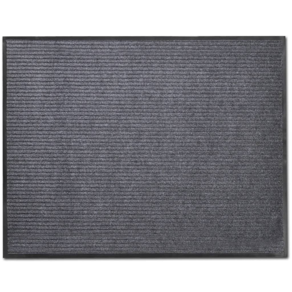 Vidaxl Doormats 2 PCS 90x60 cm PVC Grå