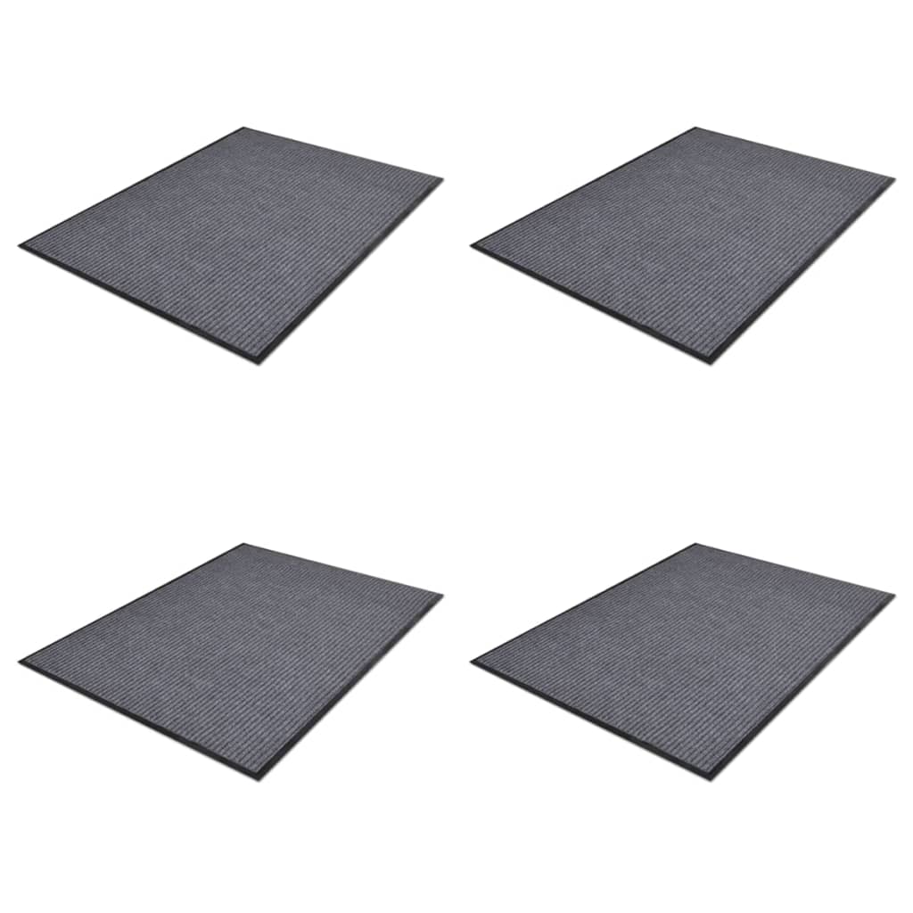 Vidaxl Doormats 4 PCs 90x60 cm pvc gro