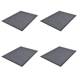 VIDAXL ROORMATS 4 PCS 90x60 cm PVC GRIGIO