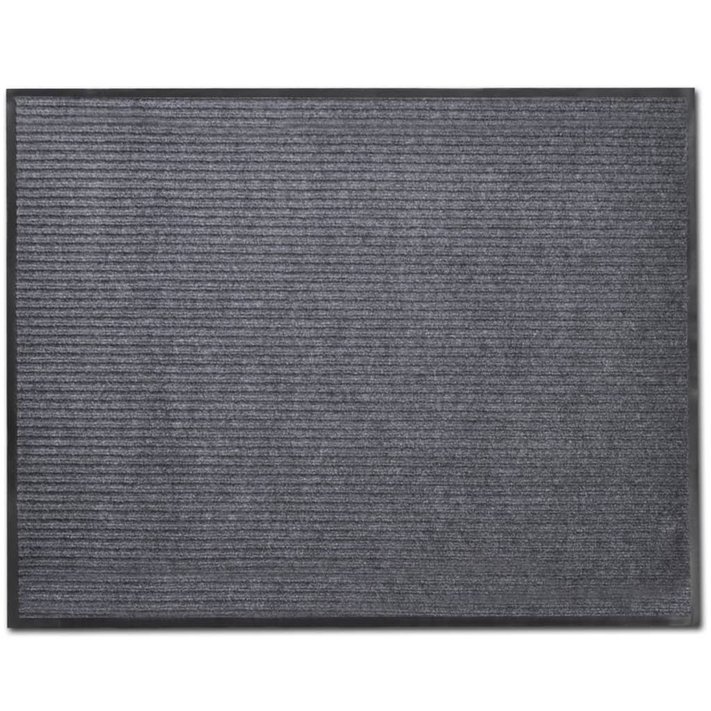 Vidaxl DOORMATS 4 PCS 90x60 cm Gris PVC