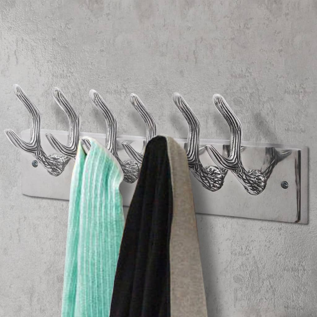 Vidaxl Coat Racks 4 St Aluminium Silver Colored