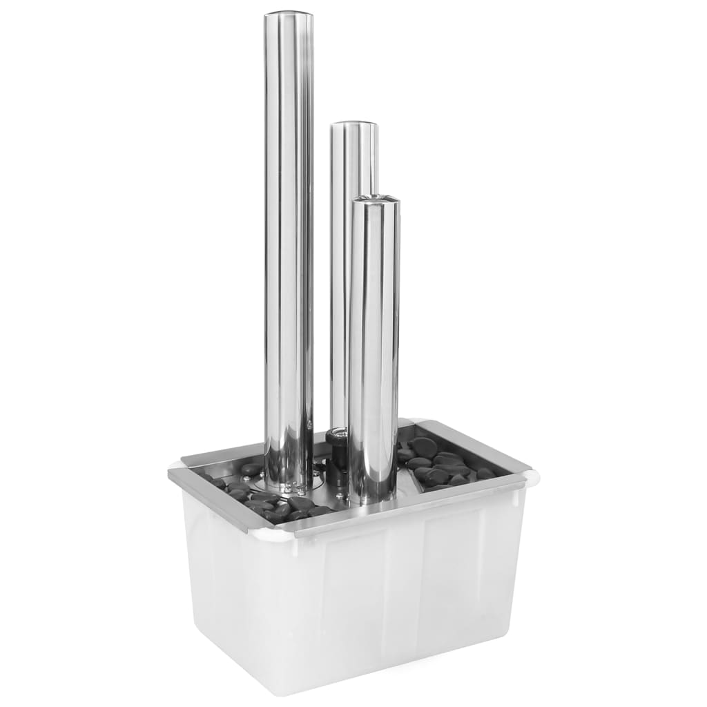 Vidaxl Garden fountain 48x34x88 cm stainless steel silver colored