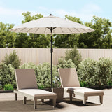 Parasol vidaxl avec poteau en aluminium 270 cm sableux blanc