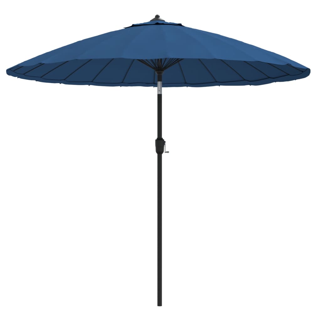 Vidaxl parasol s hliníkovým pólem 270 cm azure modrá